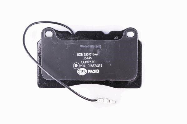 Brake pad set Hella 8DB 355 018-671