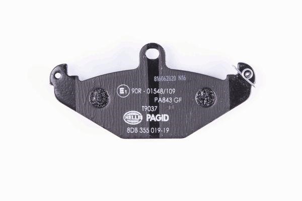 Brake Pad Set, disc brake Hella 8DB 355 019-191