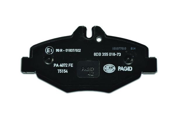 Brake Pad Set, disc brake Hella 8DB 355 018-731
