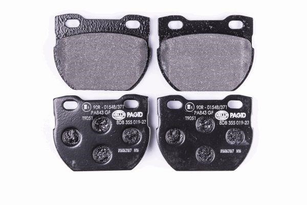 Hella 8DB 355 019-231 Brake pad set 8DB355019231 8DB355019231 Hella Brake pad set