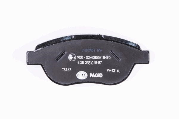 Brake pad set Hella 8DB 355 018-871