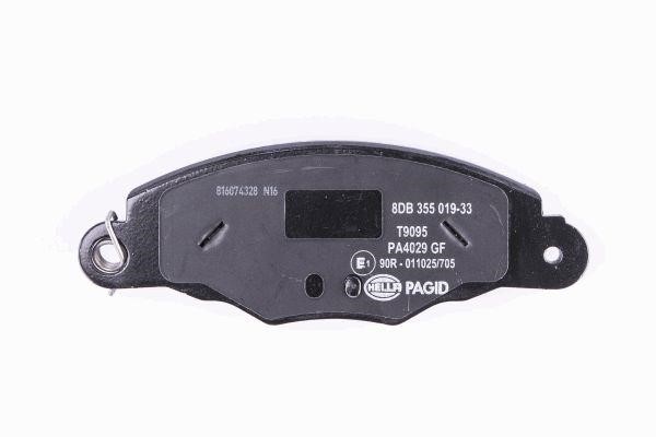 Brake Pad Set, disc brake Hella 8DB 355 019-331