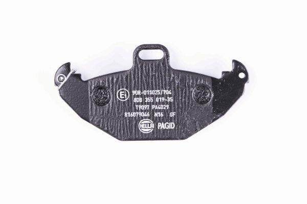 Brake Pad Set, disc brake Hella 8DB 355 019-351