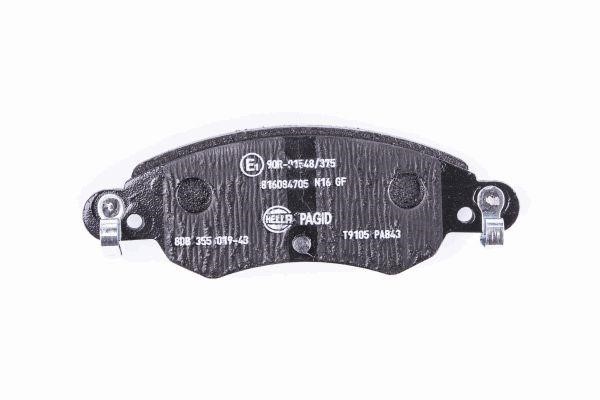 Brake Pad Set, disc brake Hella 8DB 355 019-431