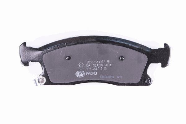 Brake Pad Set, disc brake Hella 8DB 355 019-551