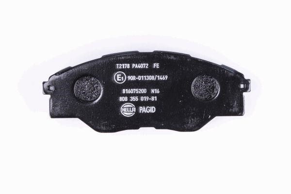 Brake Pad Set, disc brake Hella 8DB 355 019-811