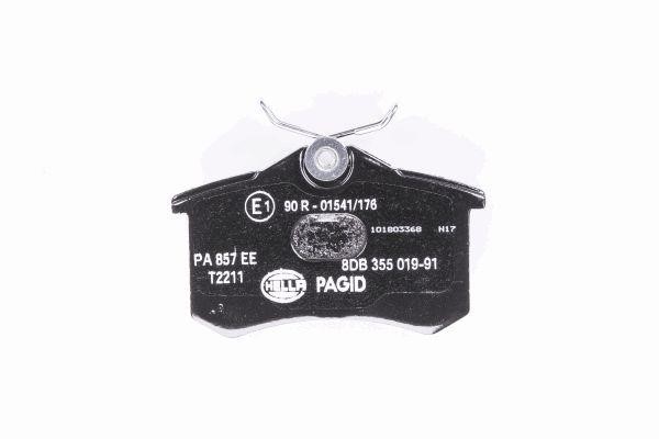 Brake pad set Hella 8DB 355 019-911