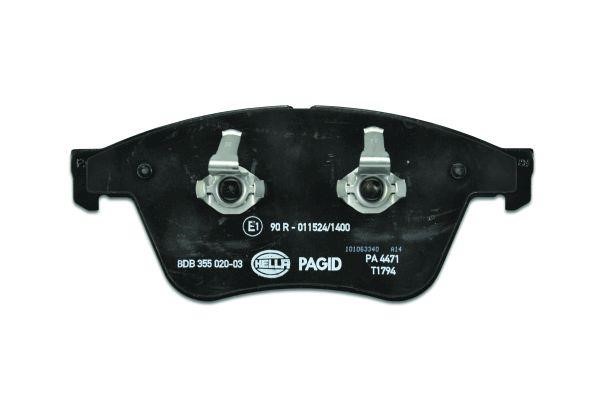 Brake Pad Set, disc brake Hella 8DB 355 020-031
