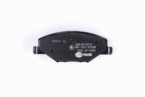 Brake pad set Hella 8DB 355 020-521