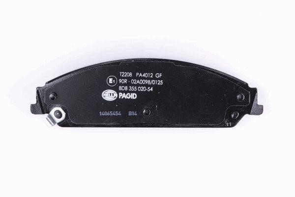 Brake pad set Hella 8DB 355 020-541