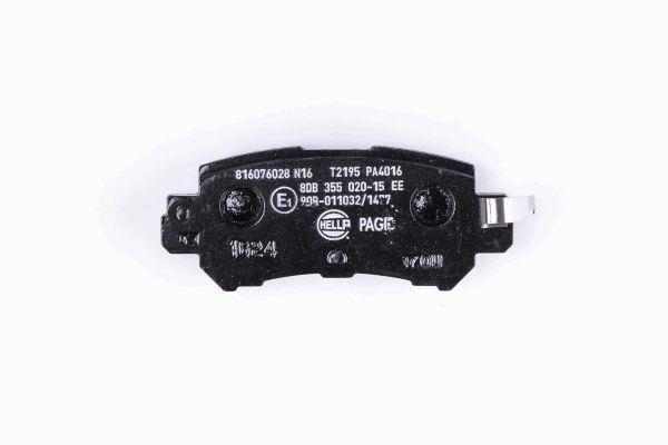 Brake pad set Hella 8DB 355 020-151