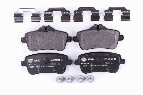 Hella 8DB 355 020-161 Brake Pad Set, disc brake 8DB355020161