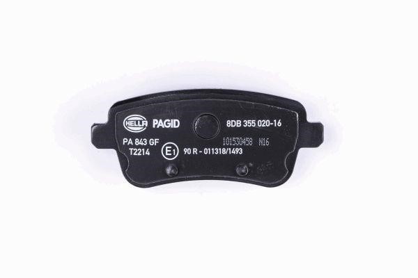 Brake Pad Set, disc brake Hella 8DB 355 020-161