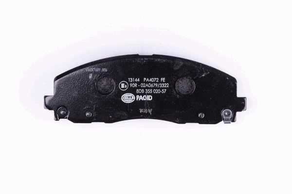 Brake pad set Hella 8DB 355 020-571