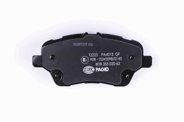 Brake pad set Hella 8DB 355 020-621