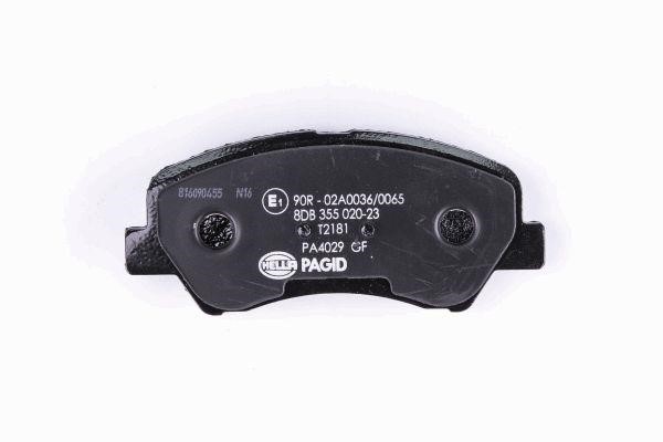 Brake pad set Hella 8DB 355 020-231