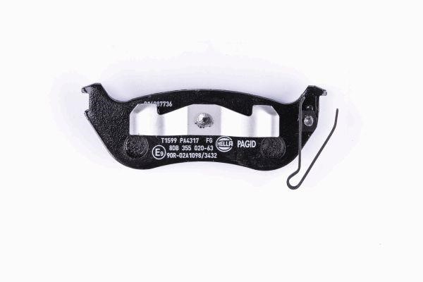 Brake Pad Set, disc brake Hella 8DB 355 020-631