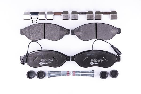 Hella 8DB 355 020-661 Brake Pad Set, disc brake 8DB355020661