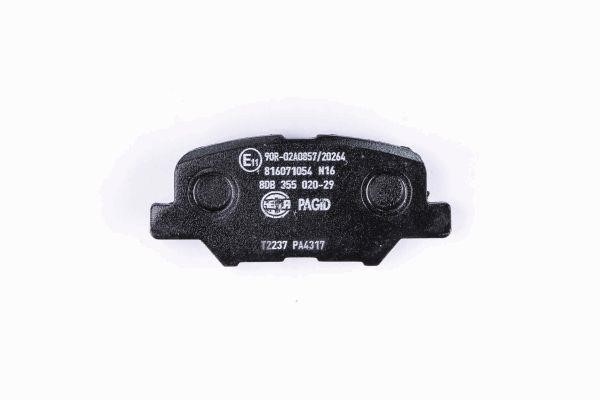 Brake pad set Hella 8DB 355 020-291