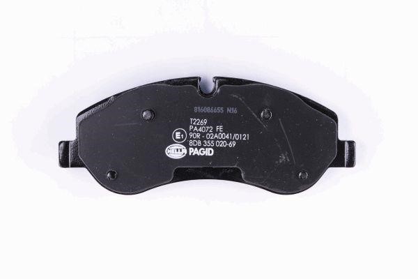 Brake pad set Hella 8DB 355 020-691
