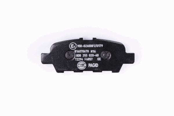 Brake pad set Hella 8DB 355 020-401