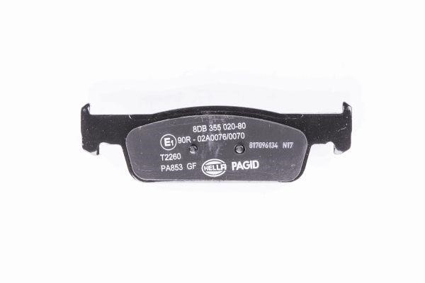 Brake Pad Set, disc brake Hella 8DB 355 020-801