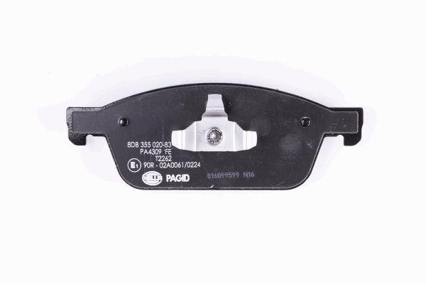 Brake pad set Hella 8DB 355 020-831
