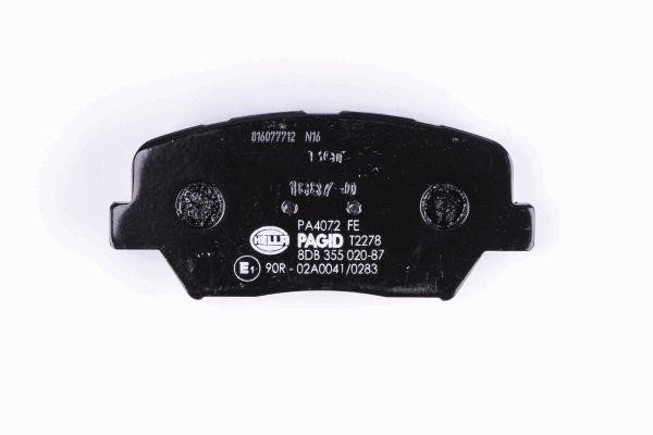 Brake pad set Hella 8DB 355 020-871