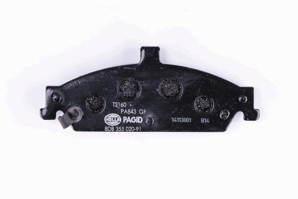 Brake Pad Set, disc brake Hella 8DB 355 020-911