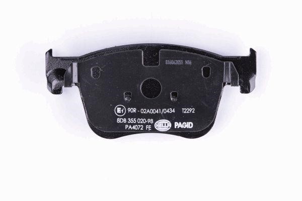 Brake pad set Hella 8DB 355 020-981