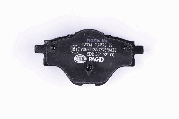 Brake pad set Hella 8DB 355 021-001