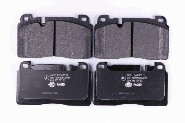 Hella 8DB 355 021-331 Brake Pad Set, disc brake 8DB355021331