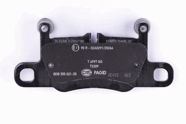 Brake Pad Set, disc brake Hella 8DB 355 021-351