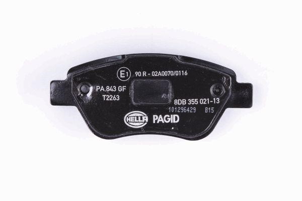 Brake pad set Hella 8DB 355 021-131