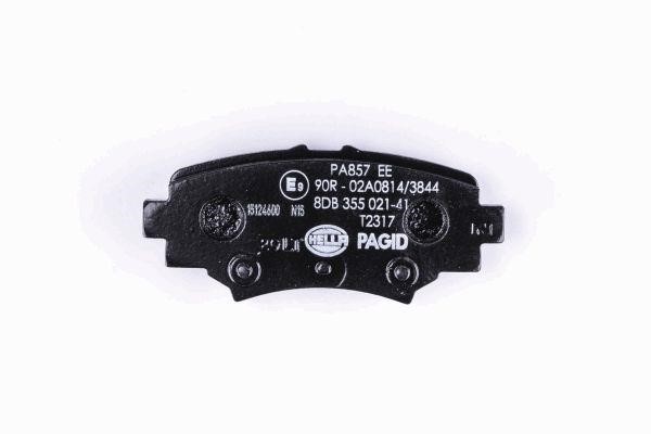 Brake pad set Hella 8DB 355 021-411