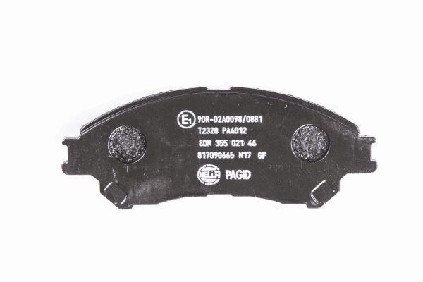 Brake Pad Set, disc brake Hella 8DB 355 021-461