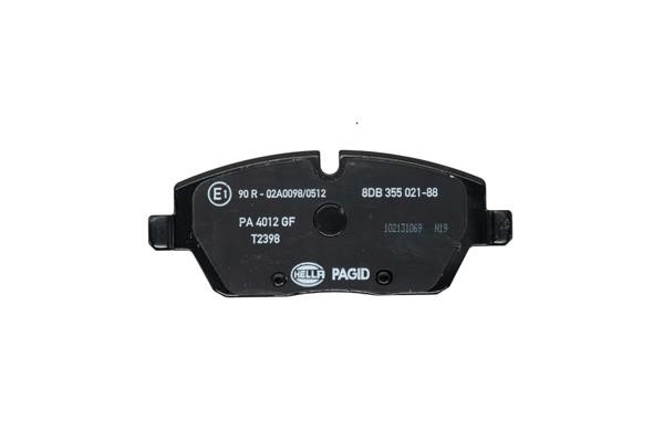 Brake pad set Hella 8DB 355 021-881