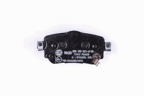 Brake pad set Hella 8DB 355 021-491