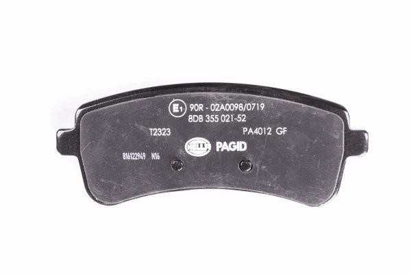 Brake pad set Hella 8DB 355 021-521