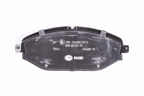 Brake Pad Set, disc brake Hella 8DB 355 021-921