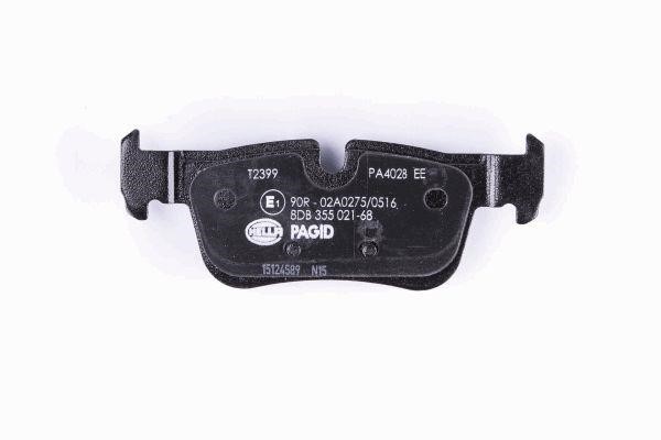Brake pad set Hella 8DB 355 021-681