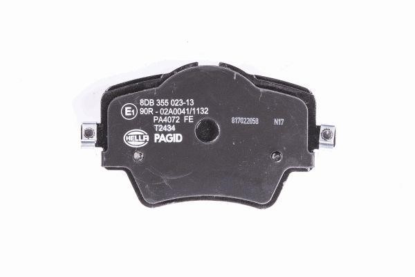 Brake pad set Hella 8DB 355 023-131