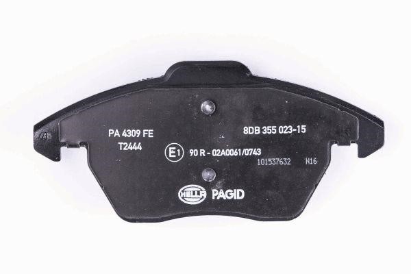 Brake Pad Set, disc brake Hella 8DB 355 023-151