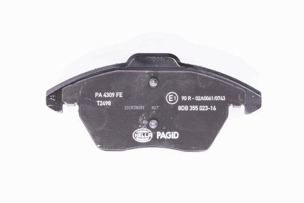 Brake Pad Set, disc brake Hella 8DB 355 023-161