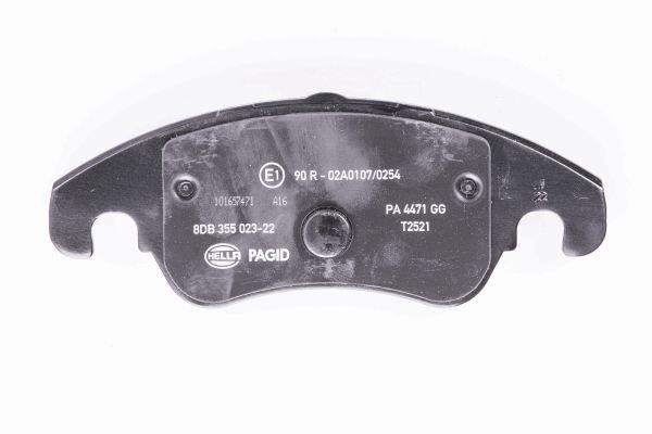 Brake pad set Hella 8DB 355 023-221