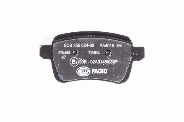 Brake pad set Hella 8DB 355 024-651