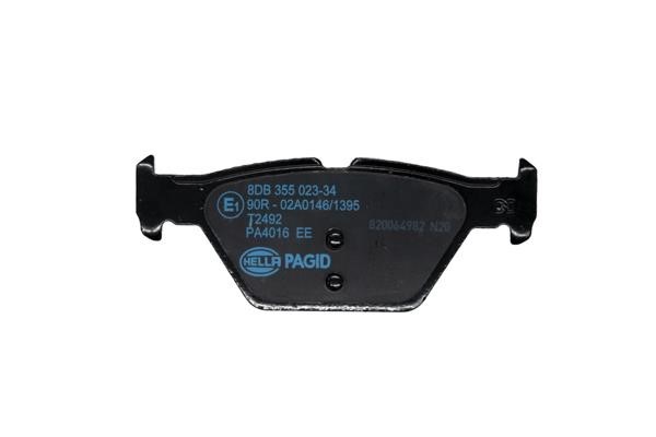 Brake pad set Hella 8DB 355 023-341