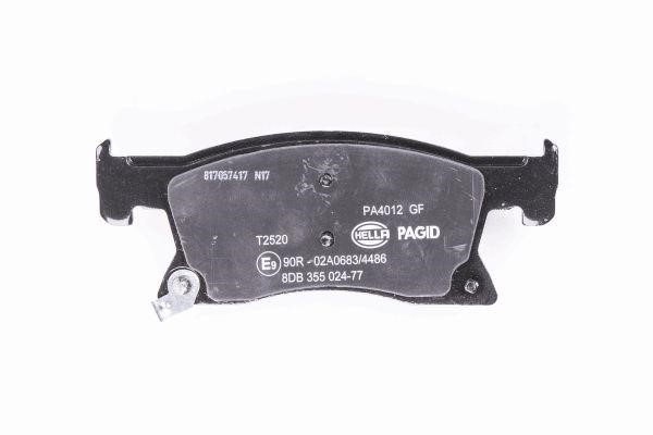 Brake Pad Set, disc brake Hella 8DB 355 024-771