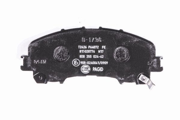 Brake pad set Hella 8DB 355 024-621