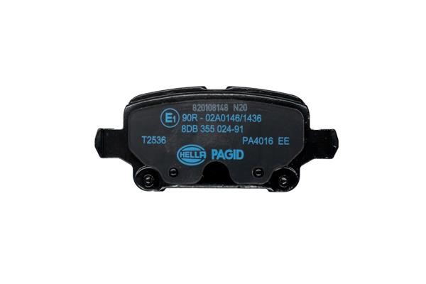 Brake pad set Hella 8DB 355 024-911